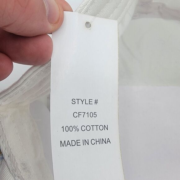 New Women's Hat, Cap One Size Fits Most, Fitted, White Comfy, Trees - Picture 7 of 9